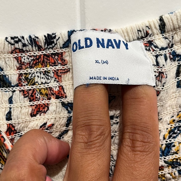 Old Navy Floral Dress Size Youth 14/XL - Picture 4 of 6